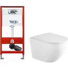 Унитаз подвесной с инсталляцией Saniteco Torando T-203MW + TECE Profil 9300302