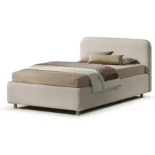 Кровать Sonit Mia 120x200 шенилл Eclipse (01 светло-бежевый)