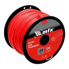Леска для триммера 4,0 мм х 120 м сечение звезда MTX 96883