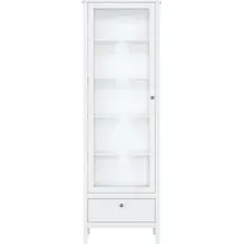 Шкаф-витрина Black Red White Ewa REG1W1S/65 с подсветкой (белый)