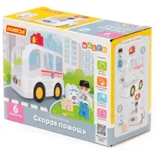 Конструктор Полесье Макси Скорая помощь 10845
