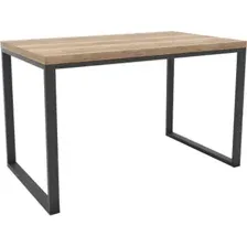 Стол Hype Mebel Чикаго 110x50 (черный/дуб галифакс натуральный)