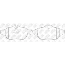 Тормозные колодки дисковые передняя ось NIBK PN0325
