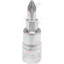 Головка со вставкой PZ1 1/4" L37мм YATO YT-04417