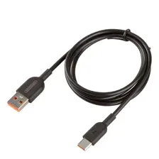 Кабель USB - Type-C 15W 3A SKYWAY черный в пакете 1м
