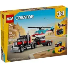Конструктор LEGO Creator 31146 Грузовик-платформа с вертолетом 3в1