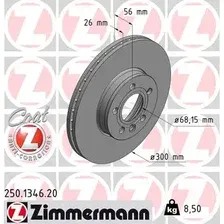 Тормозной диск ZIMMERMANN 250.1346.20 вентилируемый , передняя ось