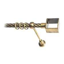 Карниз для штор Lm Decor Куб 177 1р витой (антик, 2.4м)