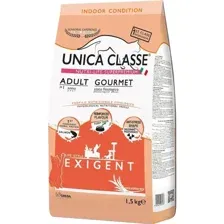 Корм для кошек Unica Classe, 3571, для взрослых кошек, лосось, 1.5 кг