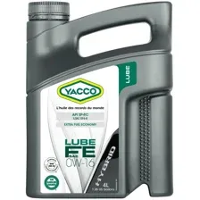 Моторное масло YACCO LUBE FE 0W-16, 4л