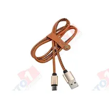 REXANT Кабель USB-Type-C 2 A, 1 м, коричневая кожаная оплетка