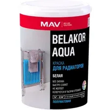 Краска MAV Belakor Aqua для радиаторов 1 л (белый полуматовый)
