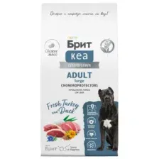 Корм Брит Кеа Dog Adult Large Chondroprotectors (Индейка, утка) для собак 3 кг New