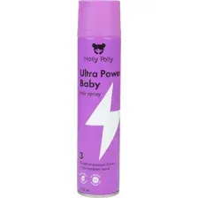 Лак для волос Holly Polly Ultra Power Baby Ослепительный Блеск и Ультрафиксация, 250 мл