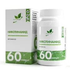 Витамины, минералы NaturalSupp Никотинамид Vitamin В3/Nicotinamide Vitamin B3 veg (60 вег. капсул)