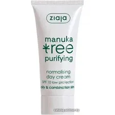  Ziaja Крем дневной нормализующий Manuka Tree SPF 10 50 мл