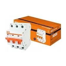 Выключатель автоматический TDM ВА 47-29 3Р 10А (C) 4.5кА SQ0206-0107
