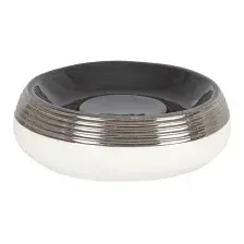 Мыльница Primanova Lucas Silver D-20461 (белый/серый/серебристый)
