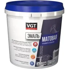 Эмаль VGT ВД-АК-1179 Универсальная Матовая RAL6005 1кг (зеленый)