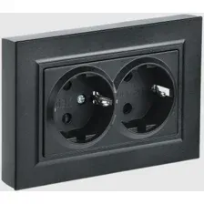Розетка IEK Brite РСш12-3-БрЧ