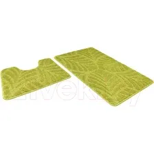 Набор ковриков для ванной и туалета Shahintex Актив Icarpet 001 60x100/60x50 / 836130 (салатный 58)