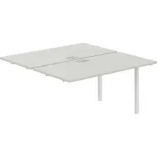 Комплект столов модульных Norden 280х143.8х75 / SG.215.SH.44.WH (белый/серый бархат)