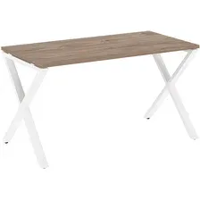 Стол письменный RIVA VR.L-SRX-3.7 White, тиквуд темный