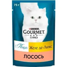 Корм для кошек консерва Гурмэ Перл лосось соус 75г