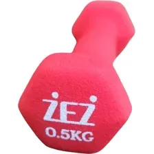 Гантель ZEZ Sport Виниловая 0.5kg-N-К