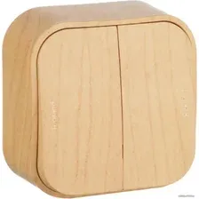 Выключатель Legrand Quteo 782262 (дерево)
