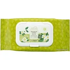 Салфетки для лица The Saem Healing Tea Garden Green Tea Cleansing Tissue (60 шт)