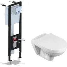 Унитаз подвесной Santek Бореаль 1WH302205 + Ани Пласт WCP1141