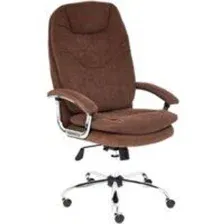 Кресло офисное Tetchair Softy Lux флок (коричневый)