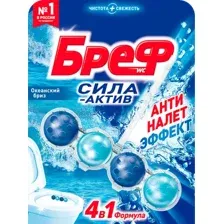 Чистящее средство для унитаза Бреф Сила-Актив Океанский Бриз (50г)