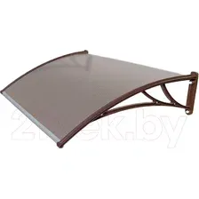 Козырек Krovent Faracs КК-ПБ 1500мм (бронзовый/коричневый)