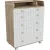 Детский комод Incanto Lunna Charm МДФ 800/5 PK-0004/13mdf (дуб/белый)