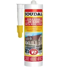 Герметик Soudal Дом и Хобби, Бесцветный, 280 мл