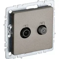 Розетка телевизионная IEK Brite BR-AF20-O-K37
