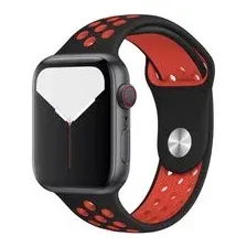 Ремешок Bingo для Apple Watch 42/ 44/ 45mm черный/красный