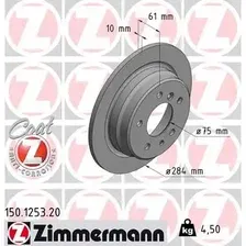 Тормозной диск ZIMMERMANN 150.1253.20 полный , задняя ось