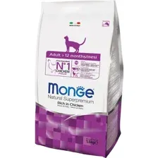 Сухой корм для кошек Monge Adult Rich in Chicken 1.5 кг