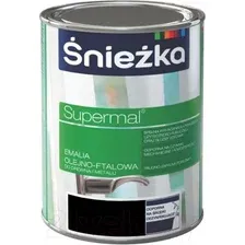 Эмаль Sniezka Supermal масляно-фталевая (800мл, черный глянец)