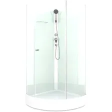 Душевая кабина Domani-Spa Simple 99 Eco DS01EcSm99LWCl00-V1.2 (белый/прозрачное стекло)