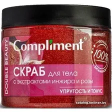 Скраб Compliment Скраб для тела Double Beauty с экстрактами инжира и розы Упругость и Тонус 400 мл