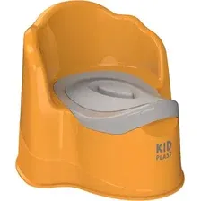 Детский горшок KidPlast Leader / PL075502 (оранжевый/темно-серый)