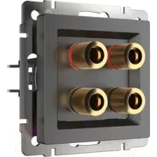 Розетка акустическая Werkel WL04-AUDIOx4