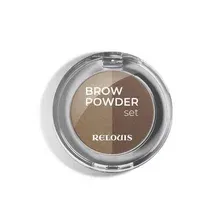 Тени для бровей RELOUIS Brow Powder Set, тон 01 taupe