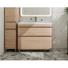Symbolite Тумба под умывальник Атлантика 100 Люкс Plus (ясень перламутр)