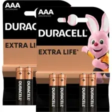 Батарейка DURACELL AAA LR03/MN2400 4 шт. LR03-4BL (2 упаковки)