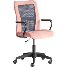 Кресло офисное Tetchair Staff флок (розовый/серый,137/W-12)